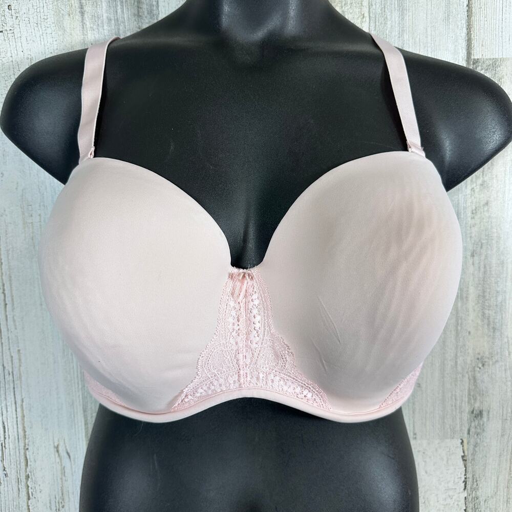 Cacique 40G Pink Boost Strapless Bra MSRP $58 Multiway Convertible